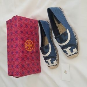 Tory Burch Denim Espadrilles - Siz 7.5 NIB